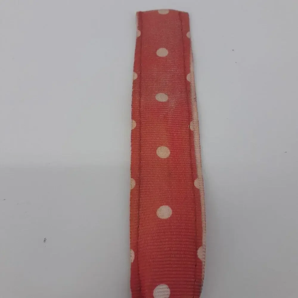 Swap Women Ribbon Wristwatch Red White Polka dot Rhinestone